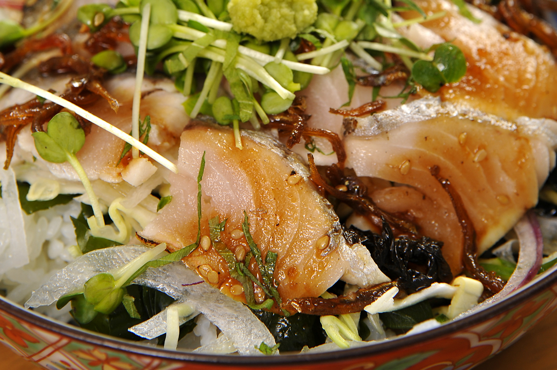 サンセットラインで生サワラ丼！