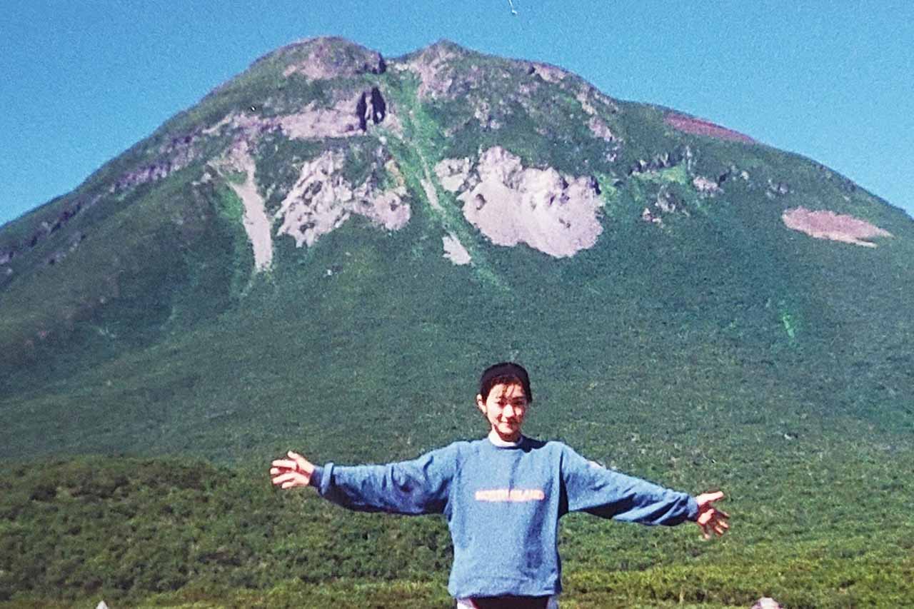 34年前の写真なのに羅臼岳も本人もあまり変わっていない?