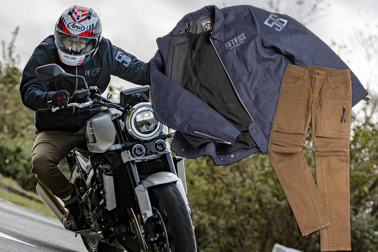 56designが提案する、街にもバイクにも馴染む万能コンビ。「RIDING